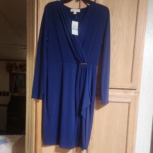 Michael Kors Royal Blue Long Sleeve Dress